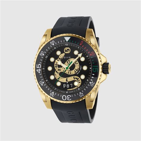 gucci kingsnake watch|Gucci dive watch 45mm snake.